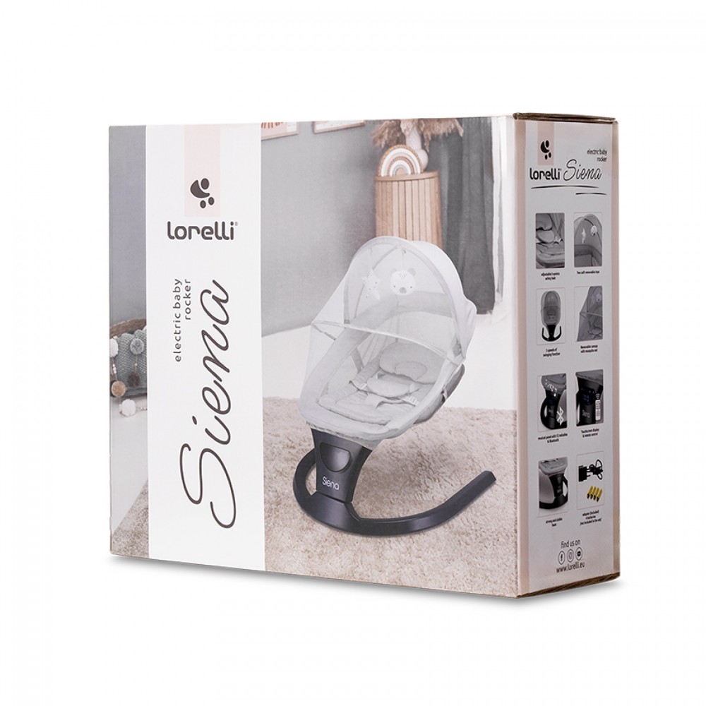 Cangaroo  Ηλεκτρική Ρηλάξ-Κούνια Siena Light Grey (10090110001) Cangaroo  Ηλεκτρική Ρηλάξ-Κούνια Siena Light Grey (10090110001)