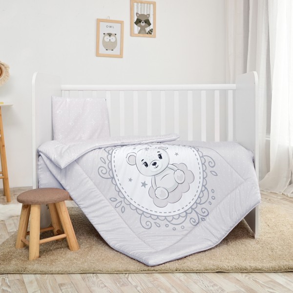 Lorelli Σετ Προίκα Μωρού Cosy 3 τμχ Ranforce Little Bear Grey (10420015903) Lorelli Σετ Προίκα Μωρού Cosy 3 τμχ Ranforce Little Bear Grey (10420015903)