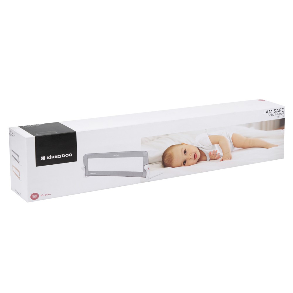 Kikkaboo Προστατευτική Μπάρα Κρεβατιού I am safe Beige 150 cm (31003050011) Kikkaboo Προστατευτική Μπάρα Κρεβατιού I am safe Beige 150 cm (31003050011)