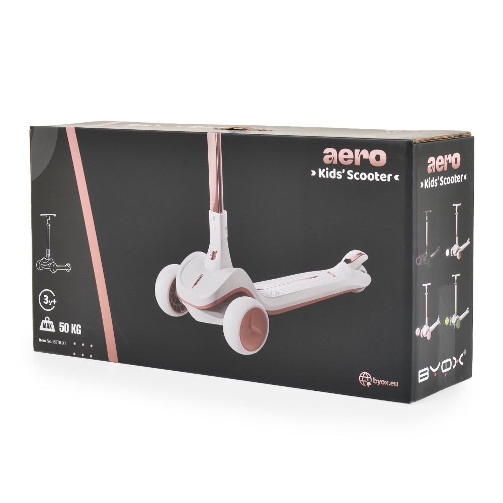 Byox Scooter με Φωτιζόμενες Ρόδες Aero Coal BLack (3800146229535) Byox Scooter με Φωτιζόμενες Ρόδες Aero Coal BLack (3800146229535)