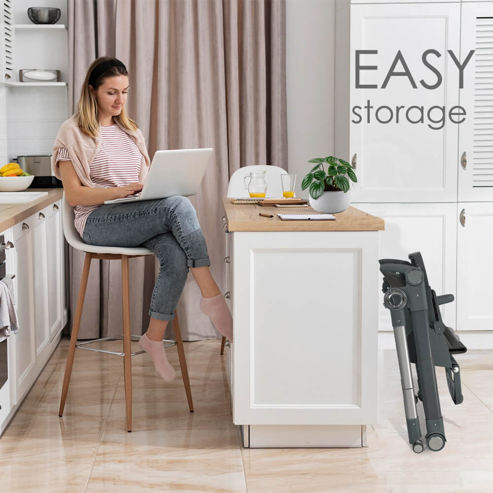 Bebestars Καρέκλα Φαγητού-Κούνια Yum Yum 2σε1 Grey (870-186) Bebestars Καρέκλα Φαγητού-Κούνια Yum Yum 2σε1 Grey (870-186)