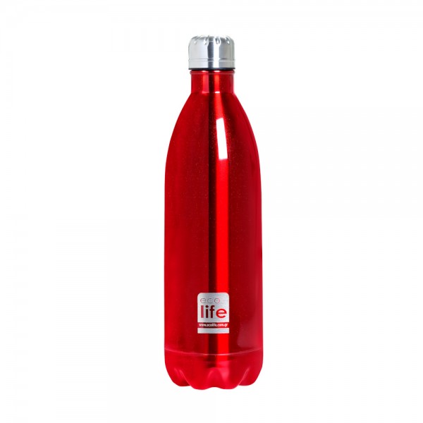 Life Green ανοξείδωτο θερμός 1lt με διπλό τοίχωμα Red Metallic (33-BO-3036) Life Green ανοξείδωτο θερμός 1lt με διπλό τοίχωμα Red Metallic (33-BO-3036)