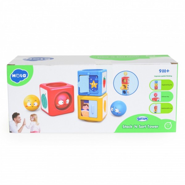 Hola Toys Κύβος Δραστηριοτήτων Tower  E7991 (3800146224875) Hola Toys Κύβος Δραστηριοτήτων Tower  E7991 (3800146224875)