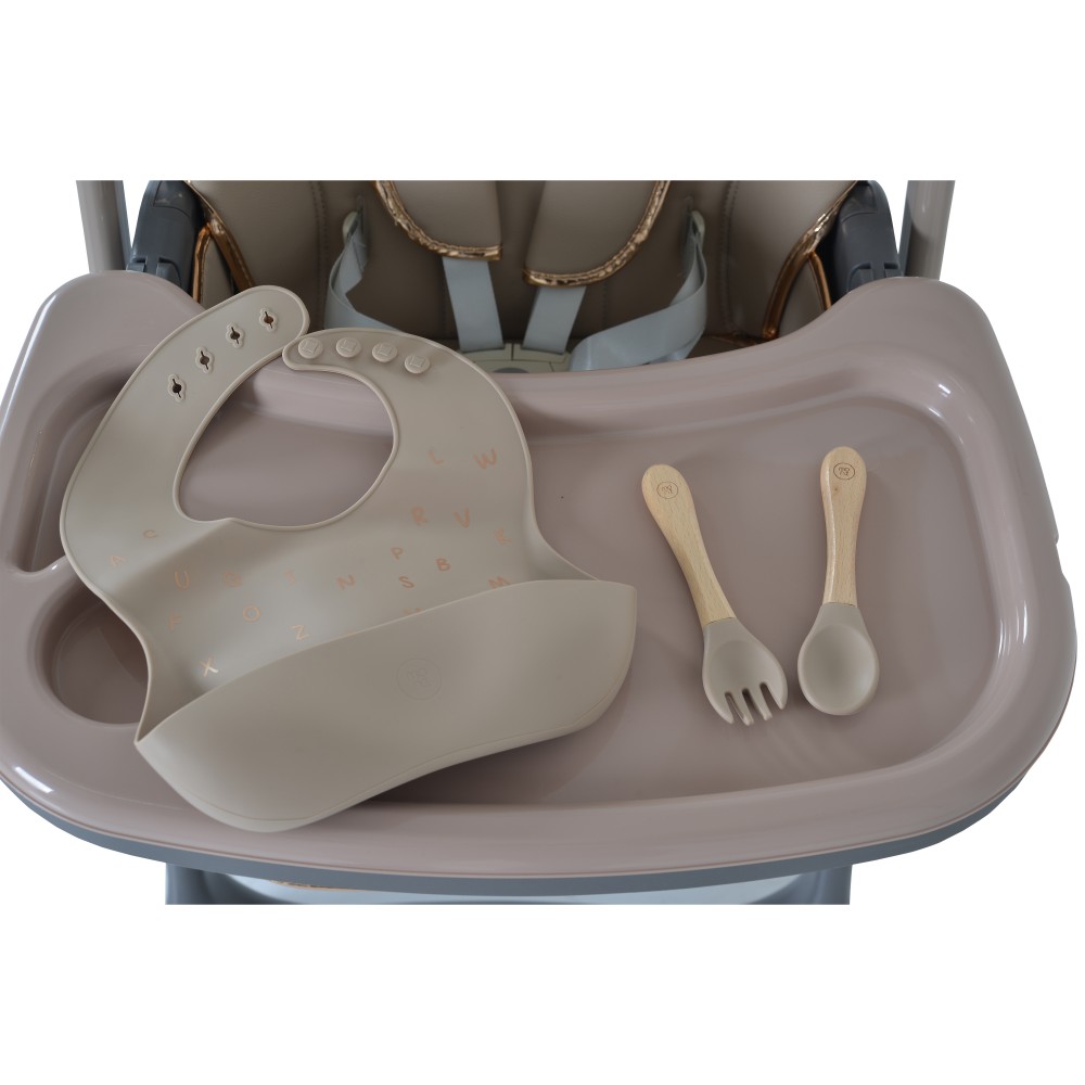 Moni Καρεκλάκι Φαγητού Lindo beige με ΔΩΡΟ σαλιάρα σιλικόνης ,κουτάλι & πιρούνι (3801005152353) Moni Καρεκλάκι Φαγητού Lindo beige με ΔΩΡΟ σαλιάρα σιλικόνης ,κουτάλι & πιρούνι (3801005152353)