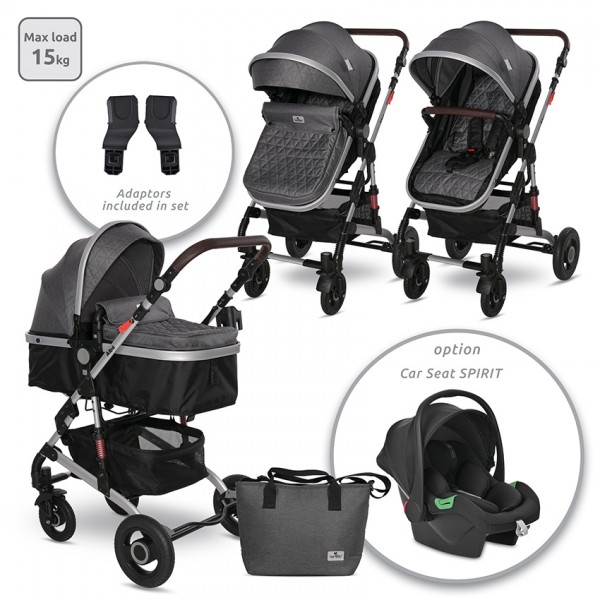 Lorelli Bertoni Alba Μετατρεπόμενο Καρότσι 3 Σε 1 Premium Steel Grey (10021422389A) Lorelli Bertoni Alba Μετατρεπόμενο Καρότσι 3 Σε 1 Premium Steel Grey (10021422389A)