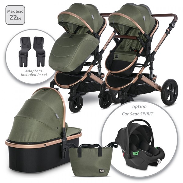 Lorelli Bertoni Σύστημα Mετακίνησης 3 σε 1 Boston Loden Green (10021832383A) Lorelli Bertoni Σύστημα Mετακίνησης 3 σε 1 Boston Loden Green (10021832383A)