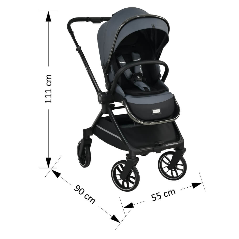 Bebestars Πολυκαρότσι Mirage 2σε1 Grey (331-188) Bebestars Πολυκαρότσι Mirage 2σε1 Grey (331-188)
