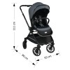 Bebestars Πολυκαρότσι Mirage 2σε1 Grey (331-188) Bebestars Πολυκαρότσι Mirage 2σε1 Grey (331-188)