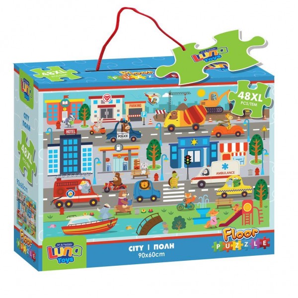 Luna Toys Παζλ Δαπέδου Πόλη (000622312) Luna Toys Παζλ Δαπέδου Πόλη (000622312)