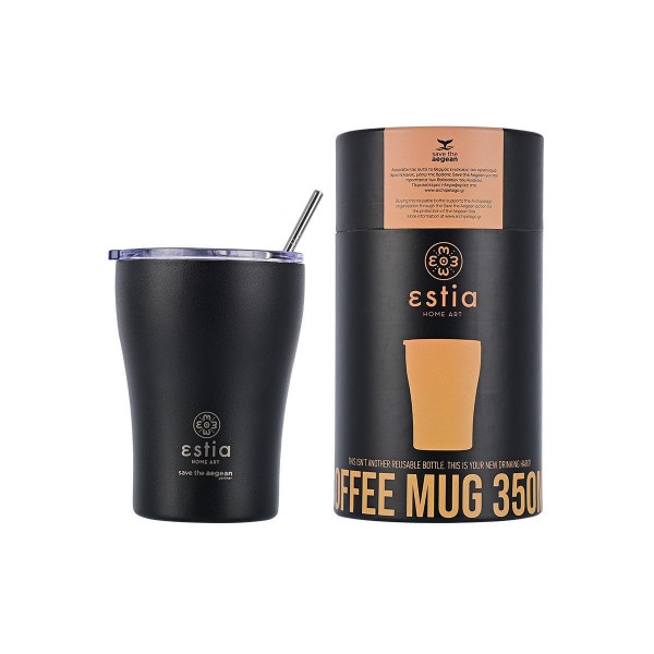 Estia θερμός Coffee Mugs 350ml Midnight Black ( 01-12083) Estia θερμός Coffee Mugs 350ml Midnight Black ( 01-12083)