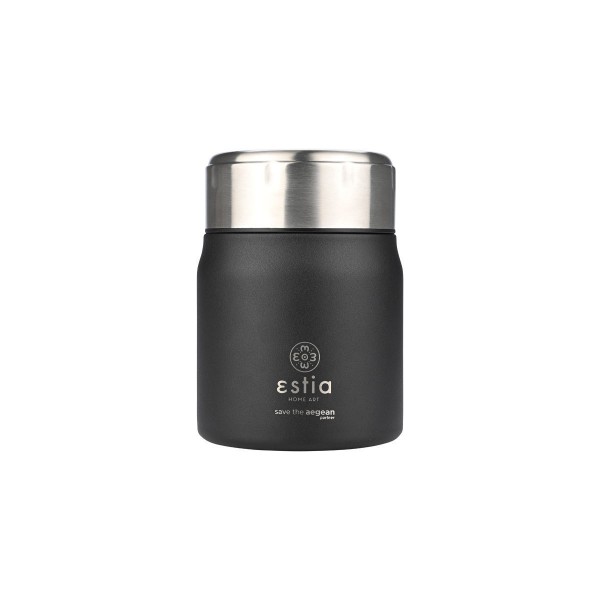Estia Home Θερμός από ανοξείδωτο ατσάλι φαγητού Lunch Pots 500ml Midnight Black (01-21658) Estia Home Θερμός από ανοξείδωτο ατσάλι φαγητού Lunch Pots 500ml Midnight Black (01-21658)