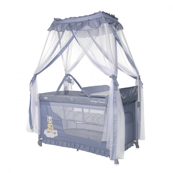 Lorelli Bertoni Παρκοκρέβατο 2 επιπέδων με κουνουπιέρα Magic Sleep Cool Grey Hippo (10080482210) Lorelli Bertoni Παρκοκρέβατο 2 επιπέδων με κουνουπιέρα Magic Sleep Cool Grey Hippo (10080482210)