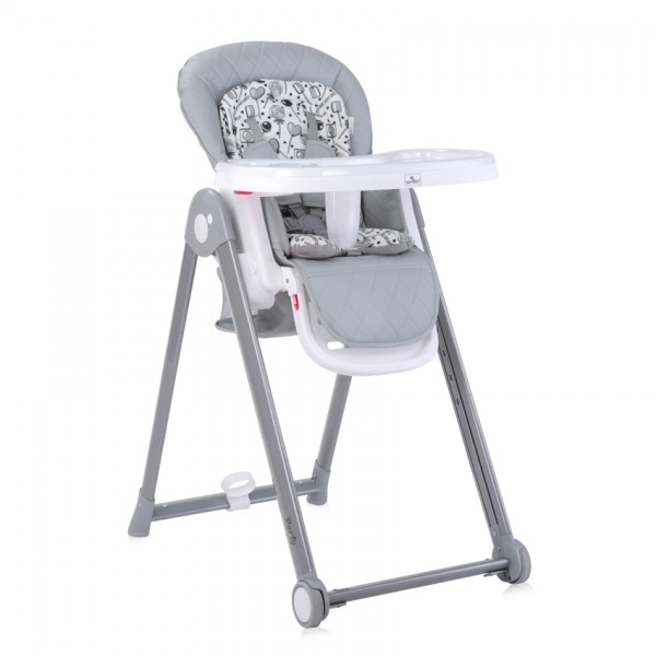 Lorelli Bertoni Καρέκλα Φαγητού  Party Cool Grey Leather (10100372325) Lorelli Bertoni Καρέκλα Φαγητού  Party Cool Grey Leather (10100372325)