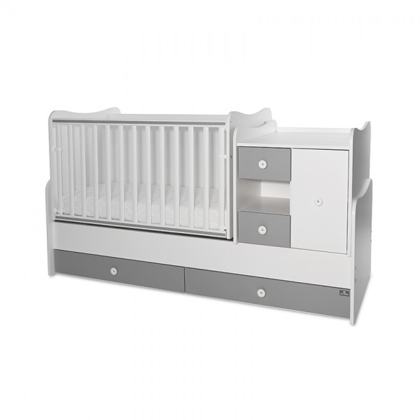 Μετατρεπόμενο Κρεββάτι Lorelli Bertoni Minimax New White-Stone Grey (10150500041A) Μετατρεπόμενο Κρεββάτι Lorelli Bertoni Minimax New White-Stone Grey (10150500041A)