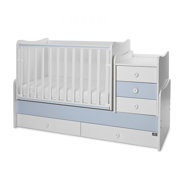Μετατρεπόμενο Κρεββάτι Lorelli Bertoni Maxi Plus Trio White-Baby Blue (10150580039P) Μετατρεπόμενο Κρεββάτι Lorelli Bertoni Maxi Plus Trio White-Baby Blue (10150580039P)