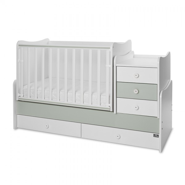 Μετατρεπόμενο Κρεββάτι Lorelli Bertoni Maxi Plus Trio White-Milky Green (10150580040P) Μετατρεπόμενο Κρεββάτι Lorelli Bertoni Maxi Plus Trio White-Milky Green (10150580040P)