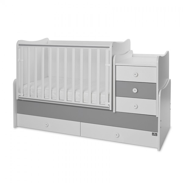Μετατρεπόμενο Κρεββάτι Lorelli Bertoni Maxi Plus Trio White-Stone Grey (10150580041P) Μετατρεπόμενο Κρεββάτι Lorelli Bertoni Maxi Plus Trio White-Stone Grey (10150580041P)