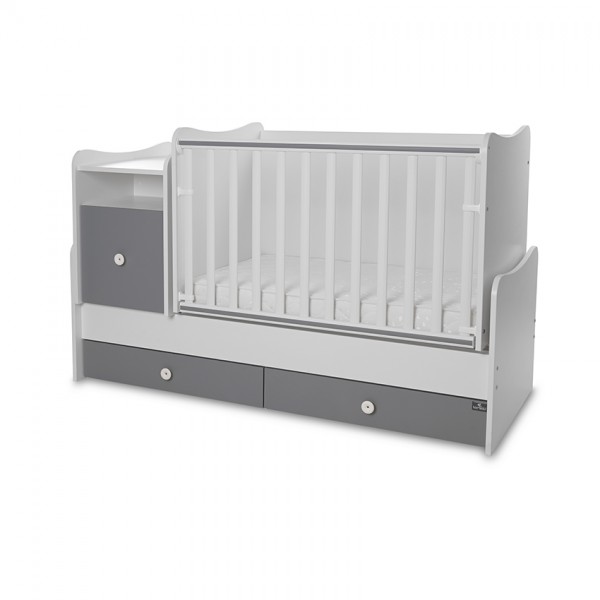 Μετατρεπόμενο Κρεββάτι Lorelli Bertoni Trend Plus New White-Stone Grey (10150400041A) Μετατρεπόμενο Κρεββάτι Lorelli Bertoni Trend Plus New White-Stone Grey (10150400041A)