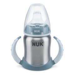 Nuk Ανοξείδωτο First Choice Μπιμπερό Εκπαίδευσης 150 Ml Με Στόμιο Σιλικόνης & 2 Λαβές Blue (10255247) Nuk Ανοξείδωτο First Choice Μπιμπερό Εκπαίδευσης 150 Ml Με Στόμιο Σιλικόνης & 2 Λαβές Blue (10255247)