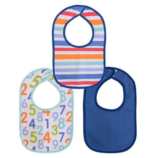 Lorelli Bertoni Σετ Σαλιάρες 3 τεμαχίων Interlock Με Velcro Boy (10260230002)  Lorelli Bertoni Σετ Σαλιάρες 3 τεμαχίων Interlock Με Velcro Boy (10260230002)