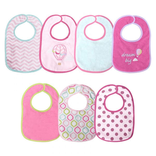 Lorelli Bertoni Σετ Σαλιάρες 7 τεμαχίων Με Velcro Girl (10260240003)  Lorelli Bertoni Σετ Σαλιάρες 7 τεμαχίων Με Velcro Girl (10260240003)