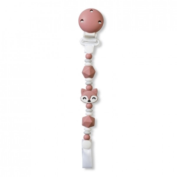 Saro Κλιπ Πιπίλας Σιλικόνης Foxy Old Pink 0+M (14377) Saro Κλιπ Πιπίλας Σιλικόνης Foxy Old Pink 0+M (14377)