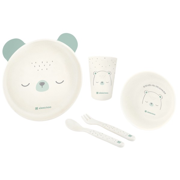 Kikka Boo Σετ Φαγητού Bear PP Mint 5τμχ (31302040135) Kikka Boo Σετ Φαγητού Bear PP Mint 5τμχ (31302040135)