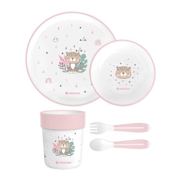 Kikka Boo Σετ Φαγητού PP Savanna Pink (31302040137) Kikka Boo Σετ Φαγητού PP Savanna Pink (31302040137)