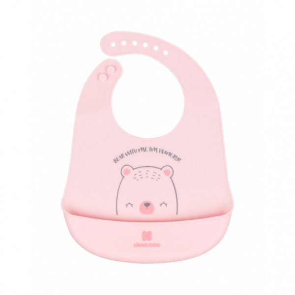 Kikkaboo Σαλιάρα από Σιλικόνη  Bear with me Pink (31303030042) Kikkaboo Σαλιάρα από Σιλικόνη  Bear with me Pink (31303030042)