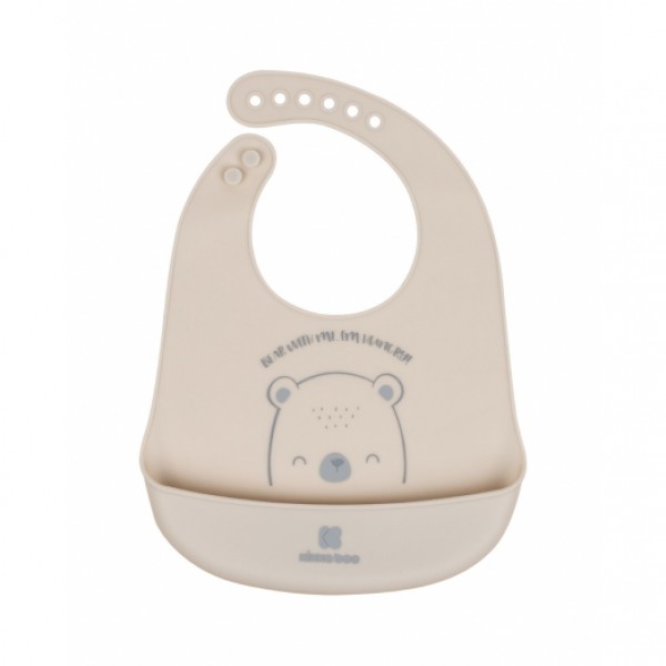Kikkaboo Σαλιάρα από Σιλικόνη  Bear with me Beige (31303030045) Kikkaboo Σαλιάρα από Σιλικόνη  Bear with me Beige (31303030045)