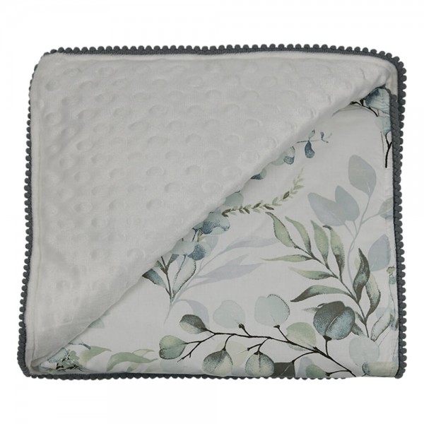 Bebestars  Bρεφική Κουβέρτα Minky 90 x 90 εκ. Nature με Pom-Pom (3153) Bebestars  Bρεφική Κουβέρτα Minky 90 x 90 εκ. Nature με Pom-Pom (3153)