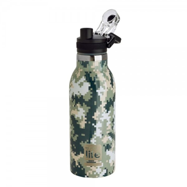 Life Green Ανοξείδωτο μπουκάλι θερμός 550ml Pixels (33-BO-3027) Life Green Ανοξείδωτο μπουκάλι θερμός 550ml Pixels (33-BO-3027)