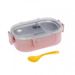 Life Green Φαγητοδοχείο 900ml Με χώρισμα Light Pink (33-BO-9073) Life Green Φαγητοδοχείο 900ml Με χώρισμα Light Pink (33-BO-9073)