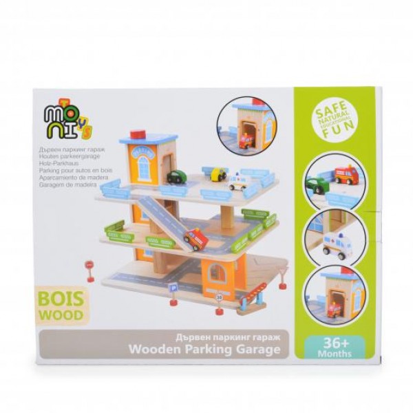 Moni Ξύλινο Γκαράζ  Wooden 25τεμ (3800146223144) Moni Ξύλινο Γκαράζ  Wooden 25τεμ (3800146223144)