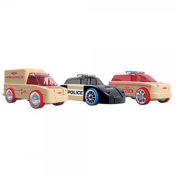 Cangaroo Ξύλινο Σετ ΑυτοκινητάκιαMini 3-Pack Rescue Vehicles (53106) Cangaroo Ξύλινο Σετ ΑυτοκινητάκιαMini 3-Pack Rescue Vehicles (53106)