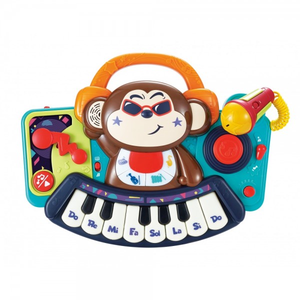 Hola Μουσικό Παιδικό Πιανάκι DJ Monkey 3137  με μουσική ,ηχητικά  εφέ & μικρόφωνο (3800146224189) Hola Μουσικό Παιδικό Πιανάκι DJ Monkey 3137  με μουσική ,ηχητικά  εφέ & μικρόφωνο (3800146224189)