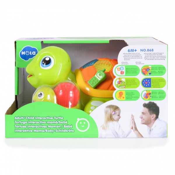 Hola Toys Διαδραστική Χελώνα με Φως για 6+ Μηνών (3800146224707) Hola Toys Διαδραστική Χελώνα με Φως για 6+ Μηνών (3800146224707)