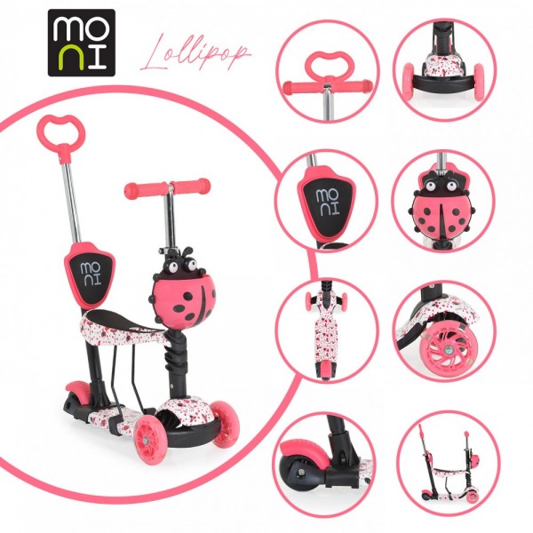 Moni Scooter Lollipop Red (3800146227906) Moni Scooter Lollipop Red (3800146227906)
