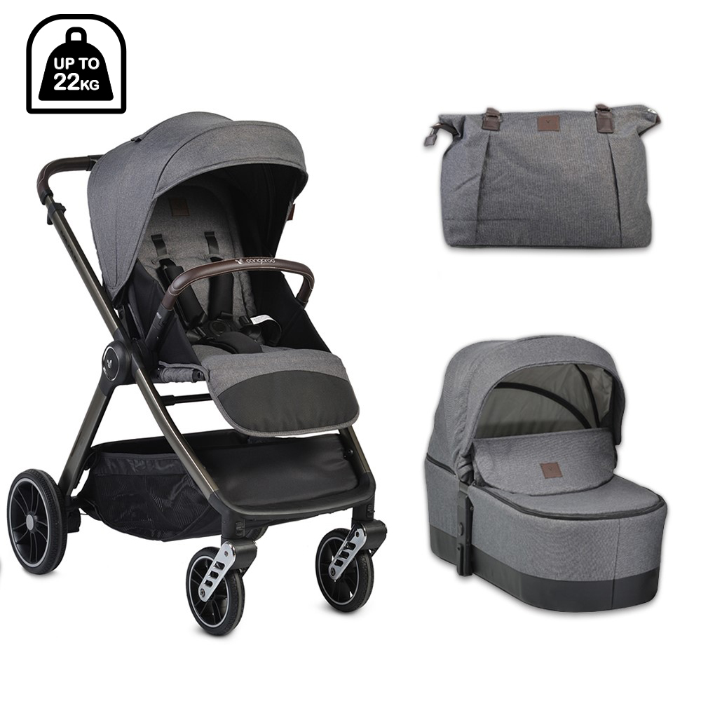 Cangaroo Καρότσι 2 σε 1 Macan Grey (3800146235314) Cangaroo Καρότσι 2 σε 1 Macan Grey (3800146235314)