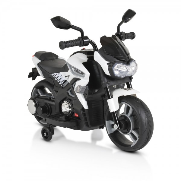 Moni Electric Motorcycle 12V BO Houston White (3801005000289) Moni Electric Motorcycle 12V BO Houston White (3801005000289)