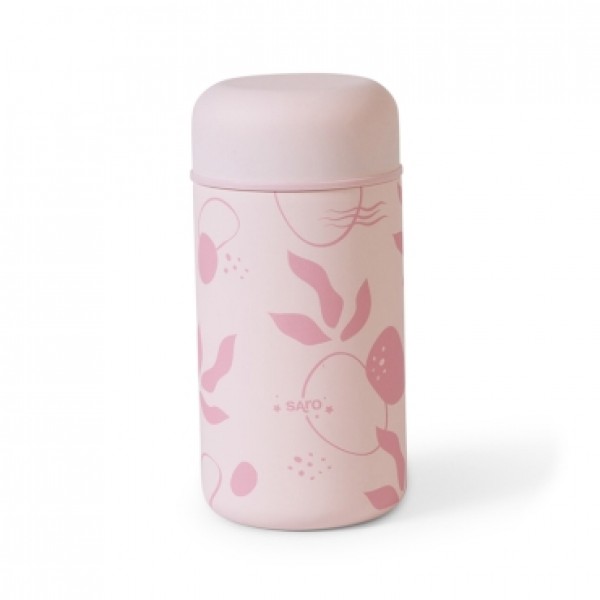 Saro Θερμός Φαγητού Leaves Dusty Pink 500ml (52242) Saro Θερμός Φαγητού Leaves Dusty Pink 500ml (52242)