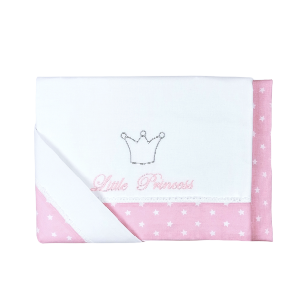 Baby Star Σετ σεντόνια τριών τεμαχίων για κούνια Princess (5365P) Baby Star Σετ σεντόνια τριών τεμαχίων για κούνια Princess (5365P)