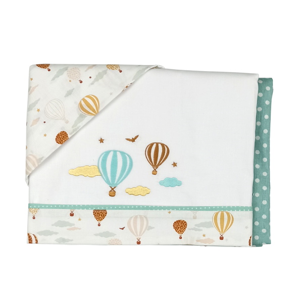 Baby Star Σετ σεντόνια τριών τεμαχίων για κούνια Air Ballon (5371) Baby Star Σετ σεντόνια τριών τεμαχίων για κούνια Air Ballon (5371)