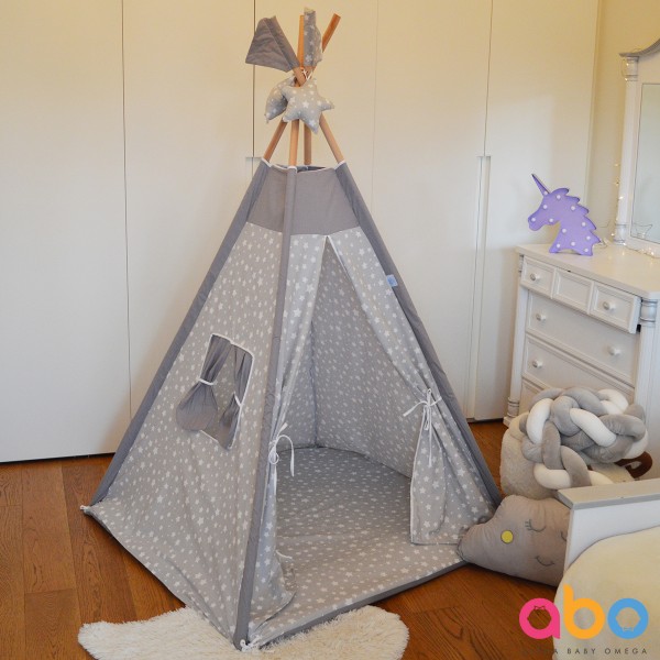 Abo Παιδική σκηνή Stars Grey (ABO.004.110) Abo Παιδική σκηνή Stars Grey (ABO.004.110)
