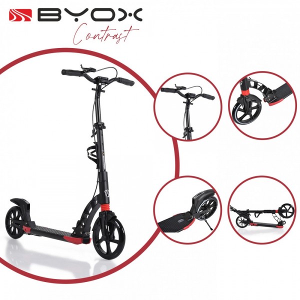 Byox Παιδικό Πατίνι Contrast Δίτροχο Μαύρο (3800146227586) Byox Παιδικό Πατίνι Contrast Δίτροχο Μαύρο (3800146227586)