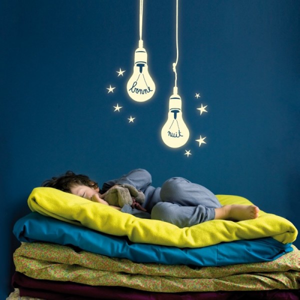 Mimi'lou: Αυτοκόλλητα τοίχου φωσφοριζέ "Bonne Nuit" (MML-ART0097) Mimi'lou: Αυτοκόλλητα τοίχου φωσφοριζέ "Bonne Nuit" (MML-ART0097)