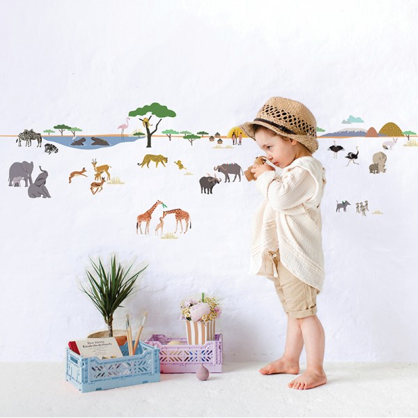 Mimi'lou: Αυτοκόλλητα τοίχου Μπορντούρα "Safari" (MML-ART528) Mimi'lou: Αυτοκόλλητα τοίχου Μπορντούρα "Safari" (MML-ART528)