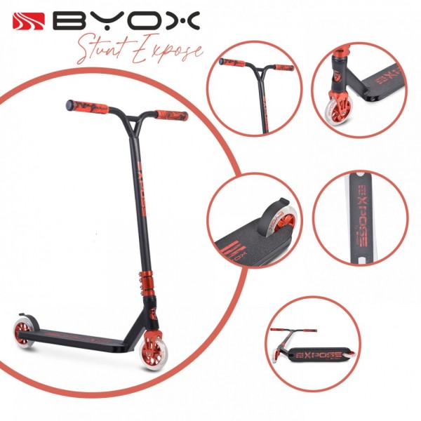 Byox Scooter Stunt Expose Red (3800146227180) Byox Scooter Stunt Expose Red (3800146227180)