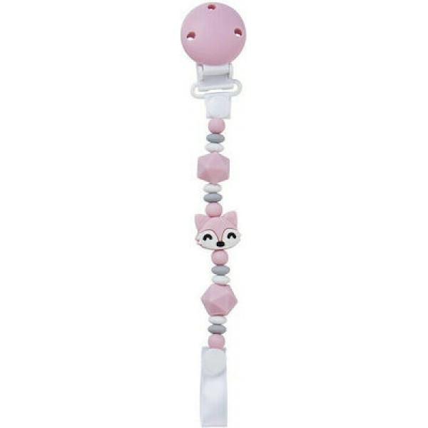 Saro Κλιπ Πιπίλας Σιλικόνης Foxy Pink 0+M (14373) Saro Κλιπ Πιπίλας Σιλικόνης Foxy Pink 0+M (14373)