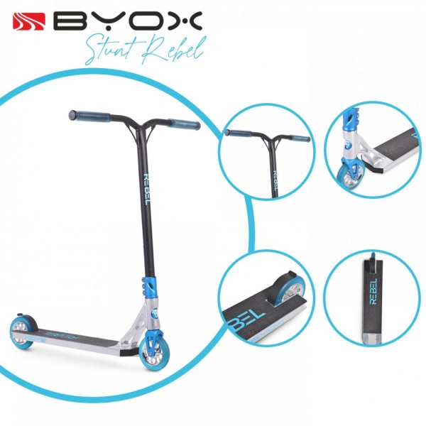 Byox Scooter Stunt Rebel Blue (3800146227135) Byox Scooter Stunt Rebel Blue (3800146227135)